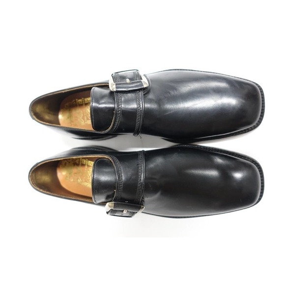 VTG JOHNSTON & MURPHY Aristocraft Men Monk Strap Loafers Sz 9 B/AA Black
